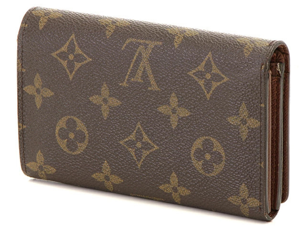 Louis Vuitton Tresor Billet Wallet Portemonnaie Monogram Brown